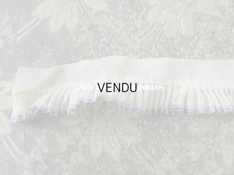 画像3: アンティーク プリーツリボン 薄紫色の縁取り 30.5cm