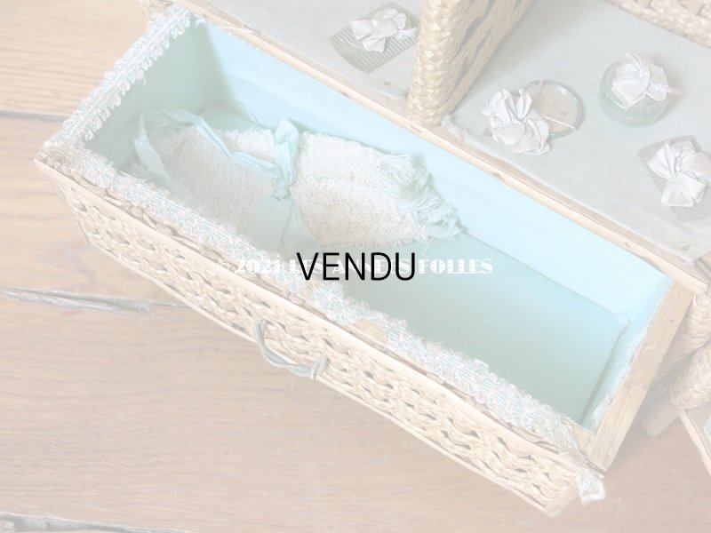 画像16: アンティーク  ドール付き プレゼンテーション パニエ