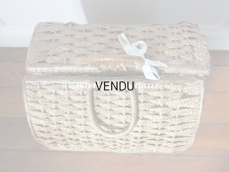 画像6: アンティーク  ドール付き プレゼンテーション パニエ