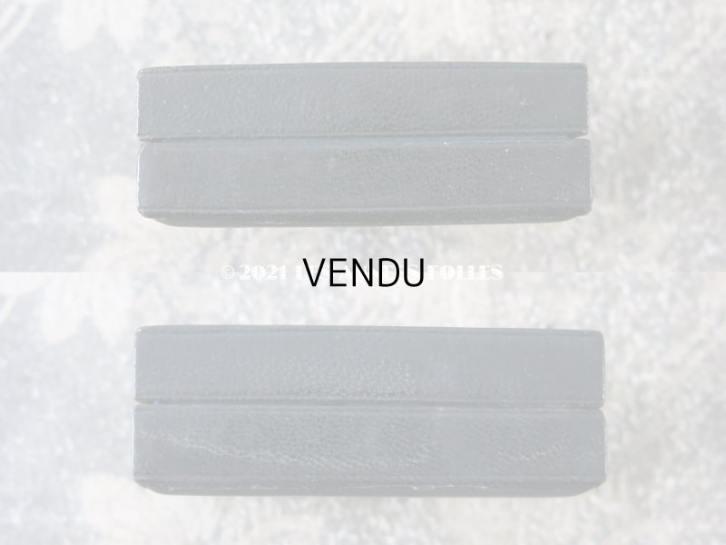 画像4: 19世紀 アンティーク イニシャル E.B. 本革製 ジュエリーボックス 金彩入り 黒