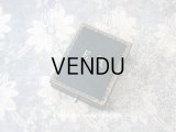 19世紀 アンティーク イニシャル E.B. 本革製 ジュエリーボックス 金彩入り 黒