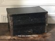 画像1: 19世紀末 アンティーク 帽子店の木箱のセット 黒 4段 (1)