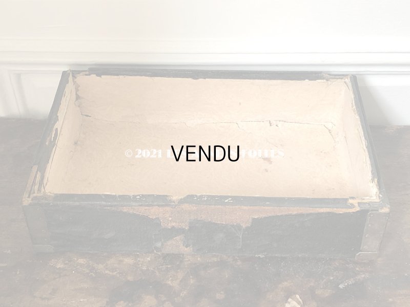 画像9: 19世紀末 アンティーク 帽子店の木箱のセット 黒 4段