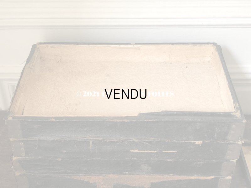 画像6: 19世紀末 アンティーク 帽子店の木箱のセット 黒 4段