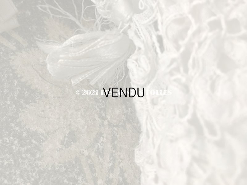 画像3: 1900年代 アンティーク デュシェスレース ベビー用シューズ  パウダーグリーンのシルクリボン