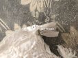 画像2: 1900年代 アンティーク デュシェスレース ベビー用シューズ  パウダーグリーンのシルクリボン (2)