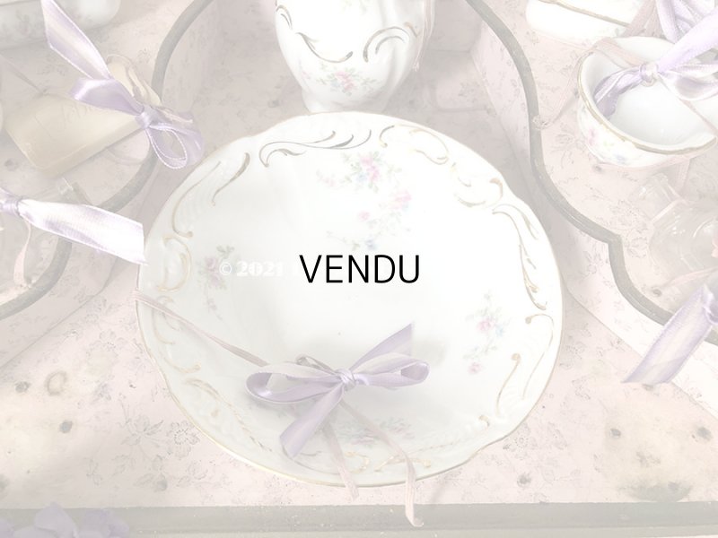 画像5: 1900年代 アンティーク 子供用玩具 薔薇のトワレットセット菫のブーケ付き