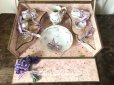 画像1: 1900年代 アンティーク 子供用玩具 薔薇のトワレットセット菫のブーケ付き (1)
