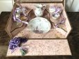 画像2: 1900年代 アンティーク 子供用玩具 薔薇のトワレットセット菫のブーケ付き (2)