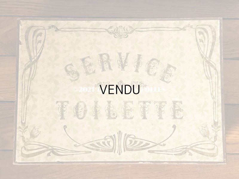 画像14: 1900年代 アンティーク 子供用玩具 薔薇のトワレットセット菫のブーケ付き