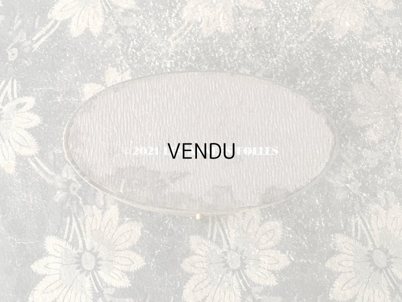 画像3: アンティーク 金彩入り パフュームボックス 本革製 オリーブグリーン - CARON  PARIS -