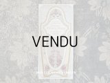 アンティーク 菫のパフュームラベル 白いリボンと菫のガーランド　EXTRAIT VIOLET REAL - HONORE PAYAN -