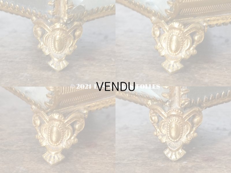 画像7: アンティーク 懐中時計 & ジュエリーボックス パウダーブルーのシルク製クッション