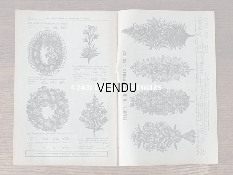 画像10: アンティーク プランタン百貨店のカタログ　布花＆フェザー＆帽子 CATALOGUE SPECIAL DE FLEURS, PLUMES & CHAPEAUX - GRANDS MAGASOINS DU PRINTEMPS - 