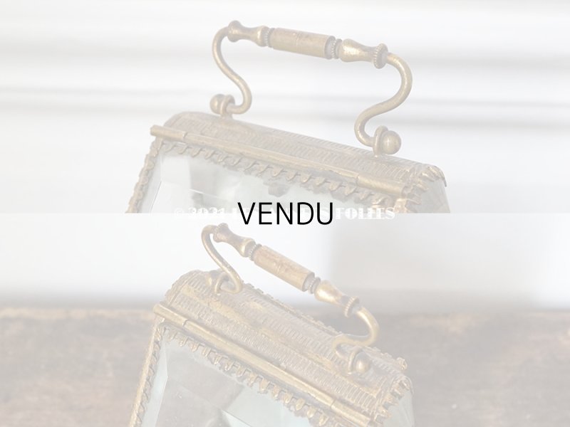 画像6: アンティーク 懐中時計 & ジュエリーボックス パウダーブルーのシルク製クッション