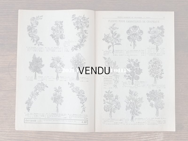 画像6: アンティーク プランタン百貨店のカタログ　布花＆フェザー＆帽子 CATALOGUE SPECIAL DE FLEURS, PLUMES & CHAPEAUX - GRANDS MAGASOINS DU PRINTEMPS - 