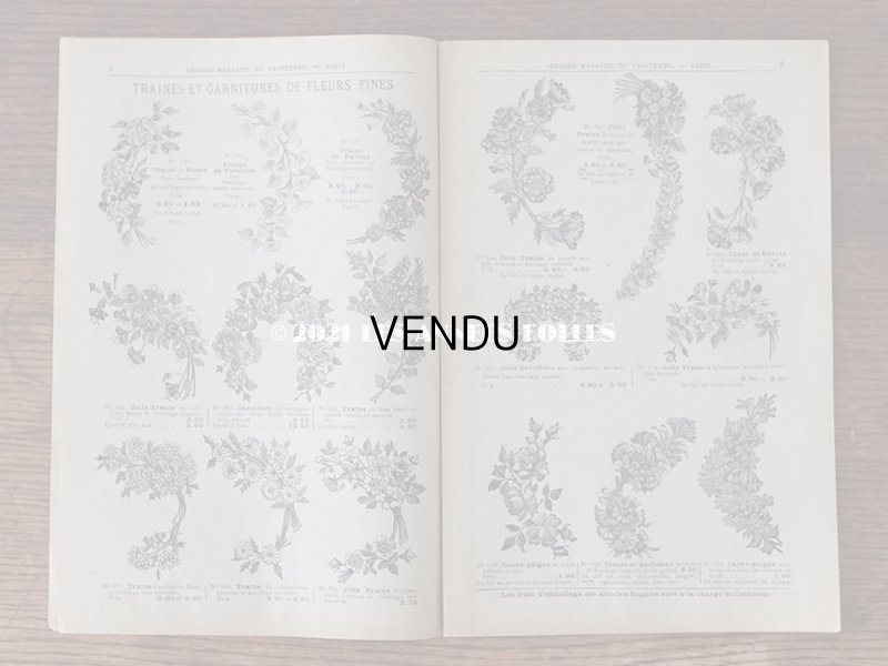 画像5: アンティーク プランタン百貨店のカタログ　布花＆フェザー＆帽子 CATALOGUE SPECIAL DE FLEURS, PLUMES & CHAPEAUX - GRANDS MAGASOINS DU PRINTEMPS - 