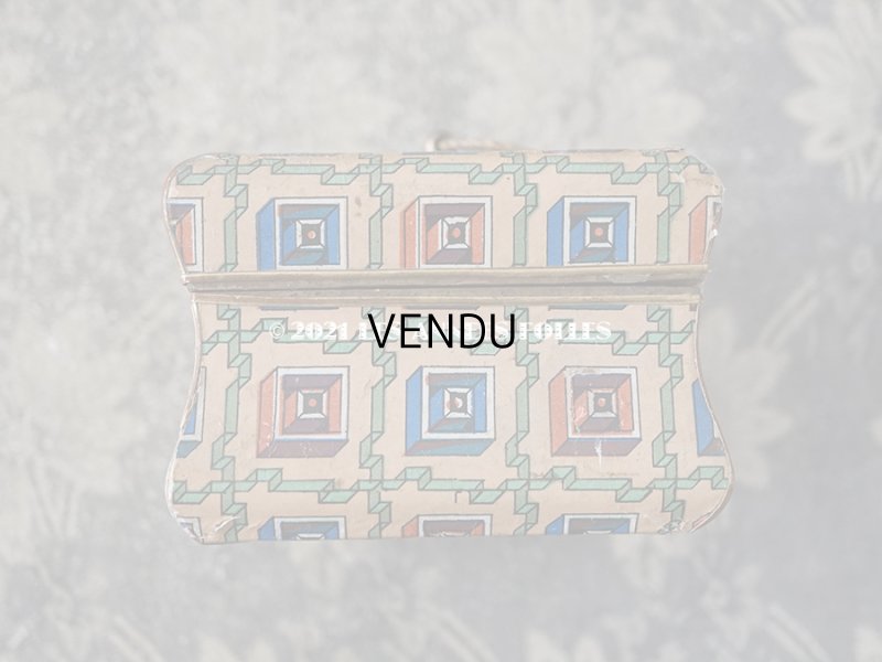 画像14: 19世紀 アンティーク ナポレオン3世時代 チョコレートボックス 小さなお菓子箱 レースペーパー付