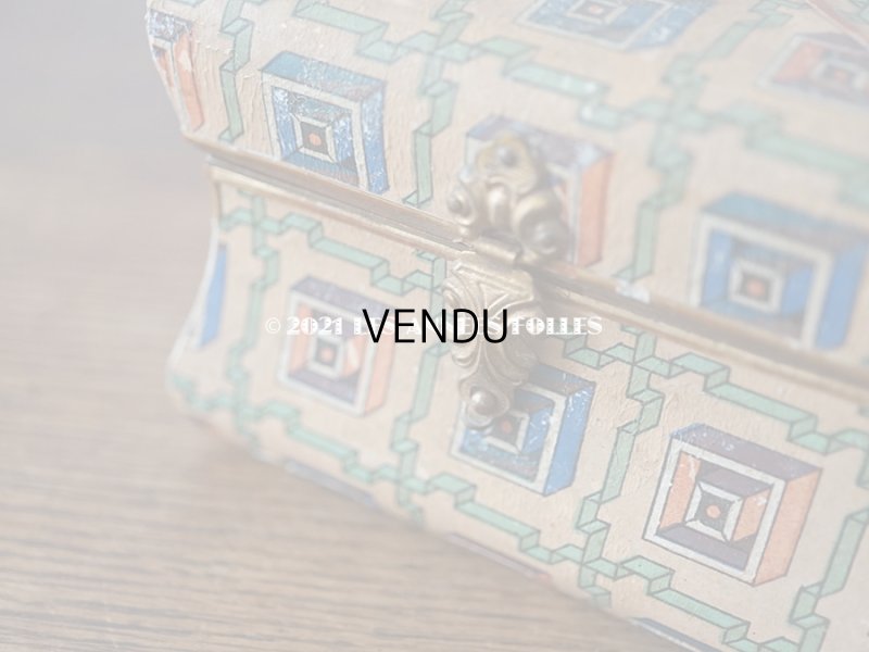 画像9: 19世紀 アンティーク ナポレオン3世時代 チョコレートボックス 小さなお菓子箱 レースペーパー付