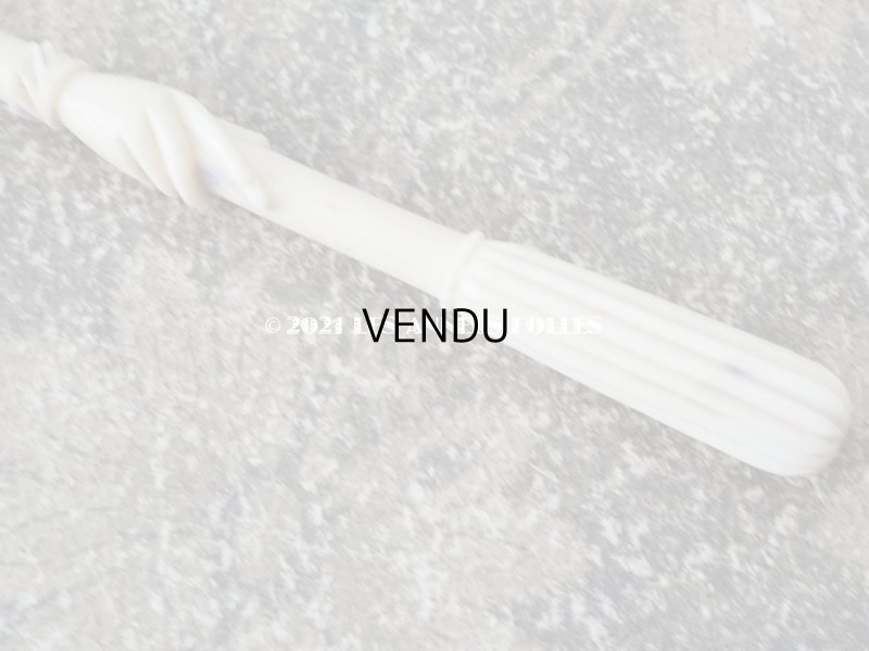 画像4: アンティーク ペン軸 手のモチーフ ボーン製