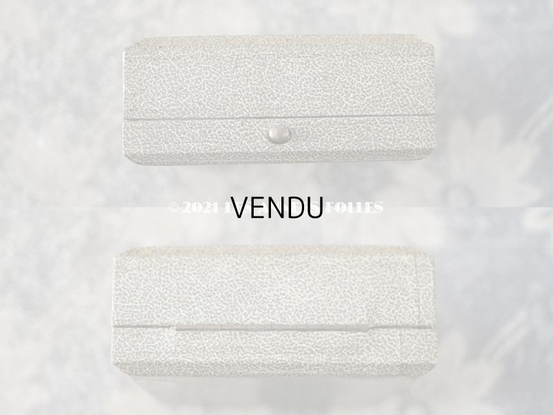 画像7: アンティーク 金彩入り ジュエリーボックス  オリーブグリーン イニシャル入り