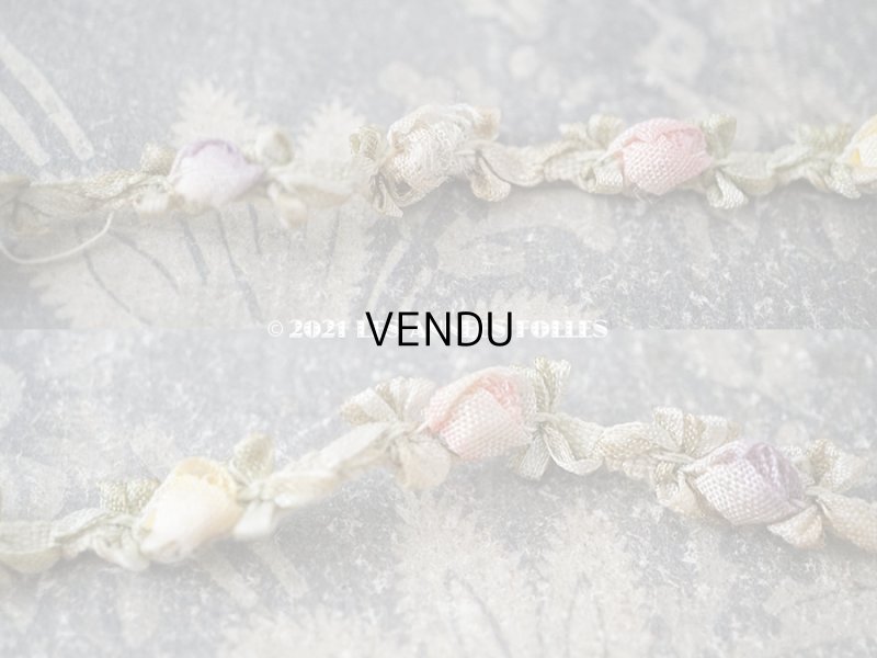 画像10: アンティーク 5色の薔薇のロココトリム  ロココリボン 60cm