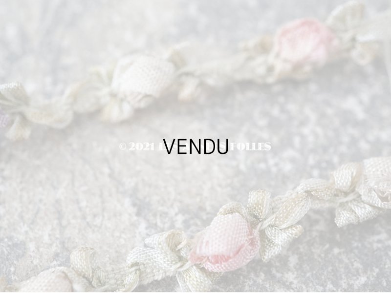 画像4: アンティーク 5色の薔薇のロココトリム  ロココリボン 60cm