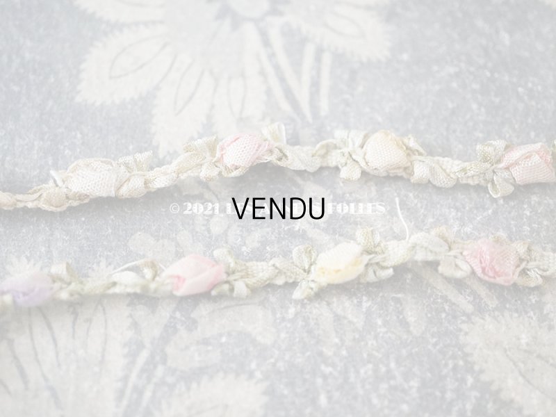画像9: アンティーク 5色の薔薇のロココトリム  ロココリボン 60cm