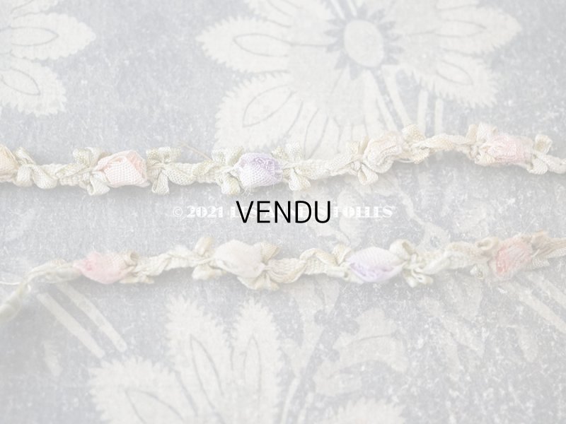 画像8: アンティーク 5色の薔薇のロココトリム  ロココリボン 60cm