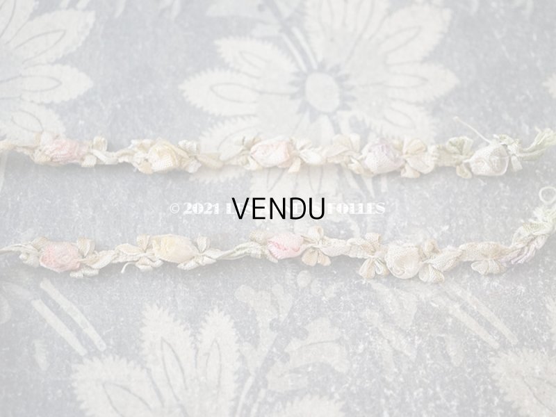 画像7: アンティーク 5色の薔薇のロココトリム  ロココリボン 60cm