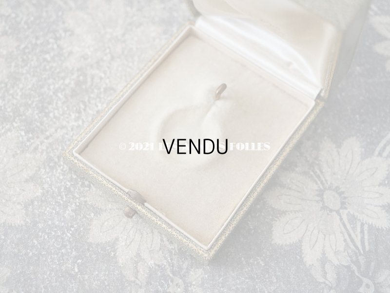 画像6: アンティーク 金彩入り ジュエリーボックス  オリーブグリーン イニシャル入り