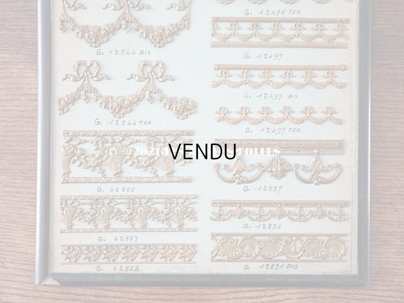 画像5: 1900年代 アンティーク  サンプラー リボンのガーランド＆ローズパニエのオルモル