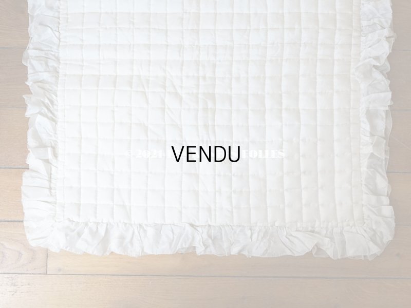 画像13: 1900年代 アンティーク シルク製 大きなポシェット 薔薇と蝶々のハンドペイント オフホワイト