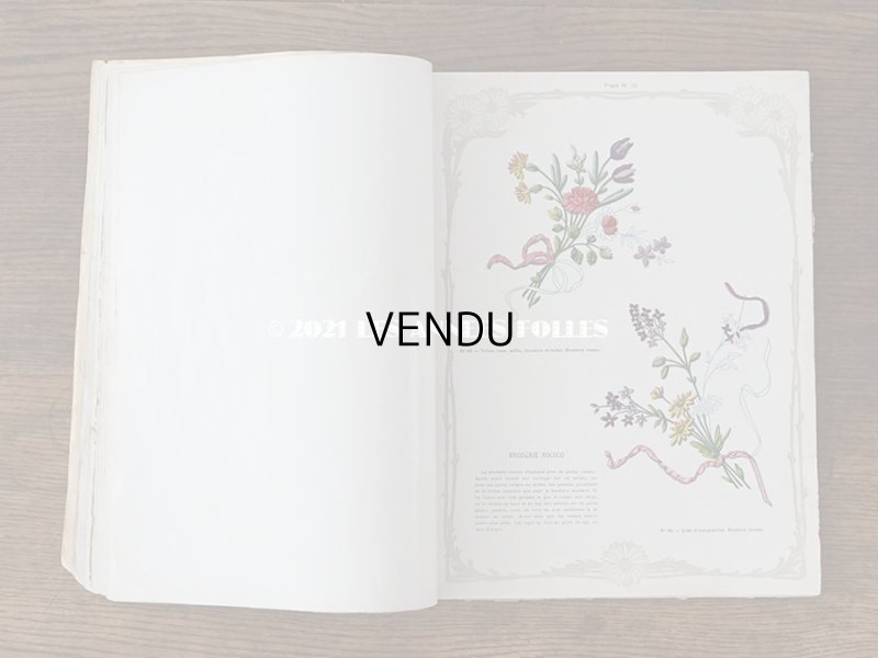 画像10: 1900年代 アンティーク 刺繍の本 LE GUIDE DE LA BRODEUSE - EDITION ARTISTIQUE DE LA BRODERIE LYONNAISE -
