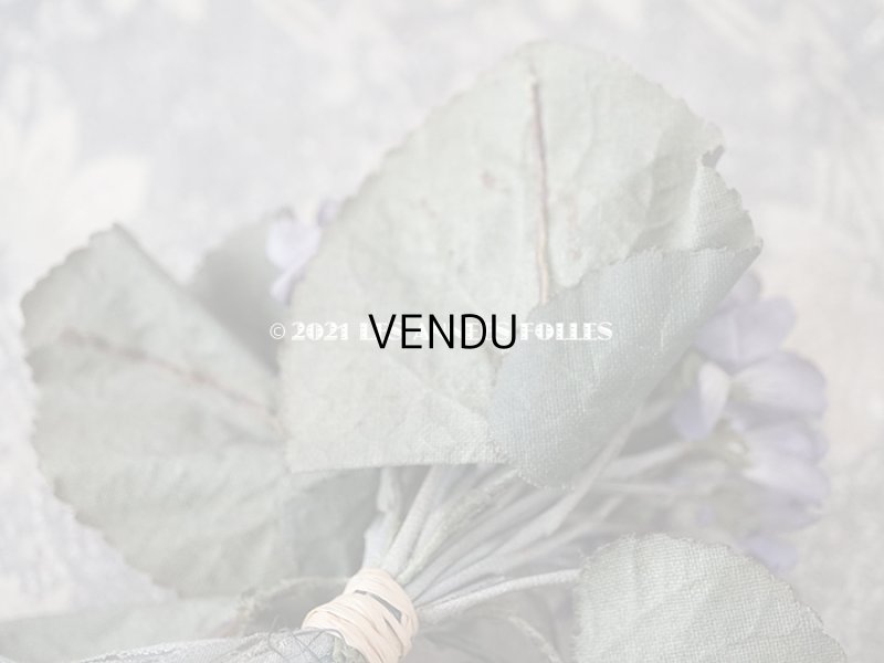 画像7: 1900年代 アンティーク 菫のブーケの布花 コサージュ  44輪