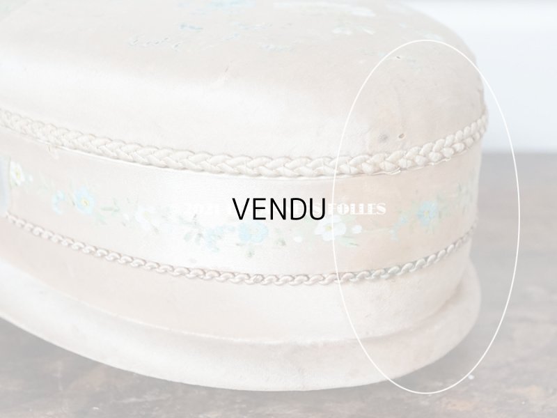 画像13: 19世紀 アンティーク ナポレオン3世時代 お菓子箱 薔薇 & 勿忘草のハンドペイント チョコレートボックス シルク製