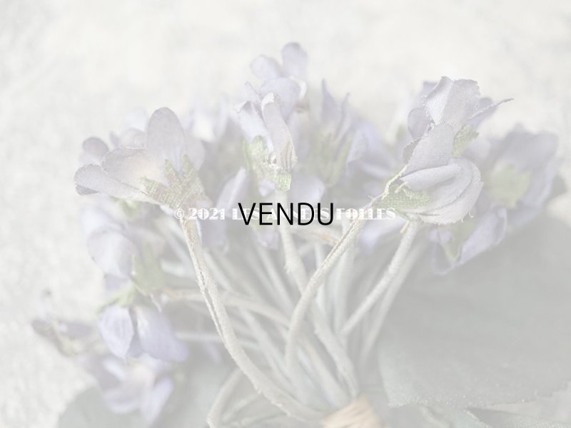 画像5: 1900年代 アンティーク 菫のブーケの布花 コサージュ  44輪