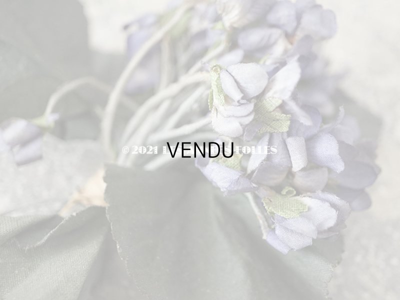 画像4: 1900年代 アンティーク 菫のブーケの布花 コサージュ  44輪