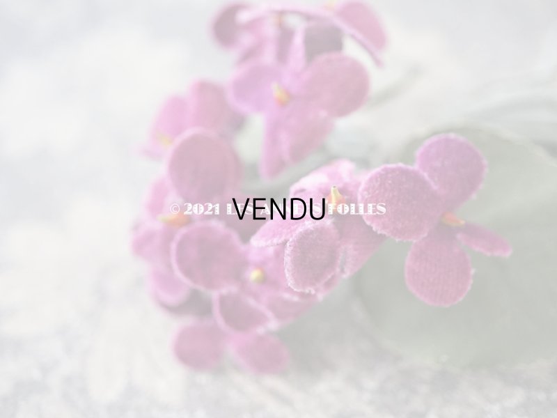 画像5: アンティーク 菫のブーケの布花 ベルベット コサージュ