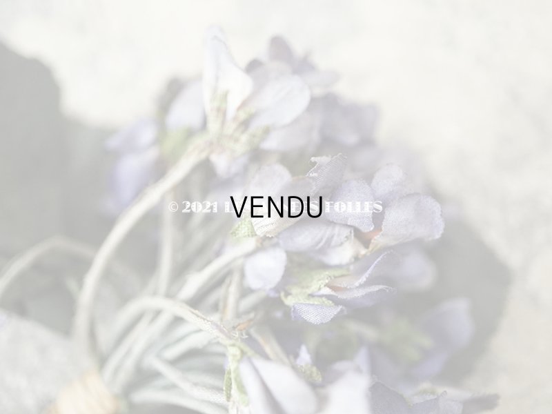 画像3: 1900年代 アンティーク 菫のブーケの布花 コサージュ  44輪