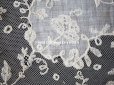 画像14: 19世紀 アンティーク イニシャル・モノグラム刺繍入り 結婚式のハンカチ アプリカシオン・アングルテール (ボビンレース)　