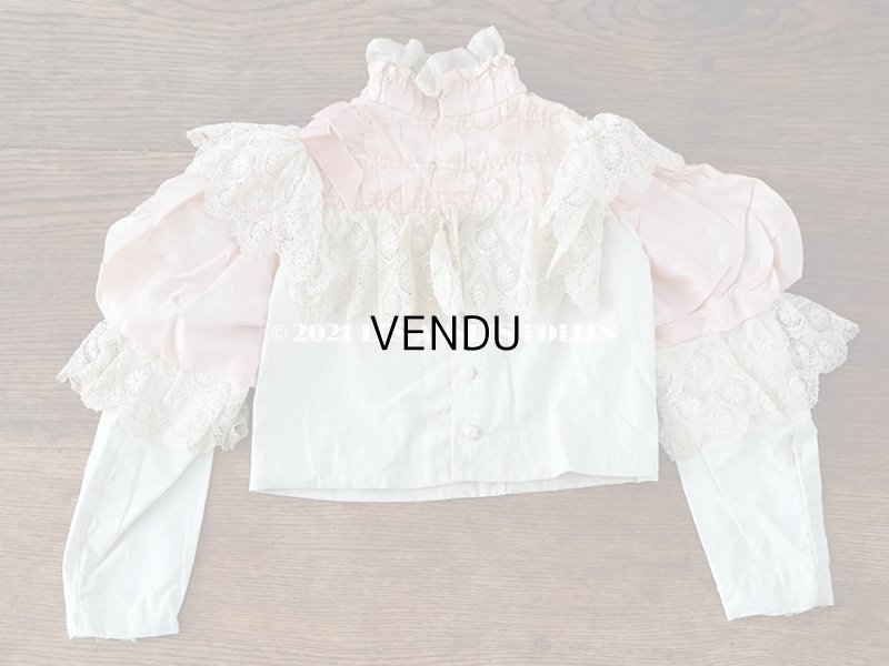 画像10: 19世紀末 アンティーク 小さな女の子用のコルサージュ ブラウス 