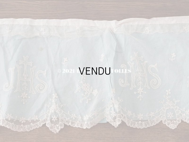 画像8: アンティーク 教会の祭壇用 レースのパネル 139×29.4cm