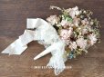 画像1: アンティーク 花嫁のブーケ 薔薇＆鈴蘭&勿忘草のウェディングブーケ 結婚式  (1)