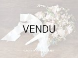 アンティーク 花嫁のブーケ 薔薇＆鈴蘭&勿忘草のウェディングブーケ 結婚式 