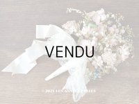 アンティーク 花嫁のブーケ 薔薇＆鈴蘭&勿忘草のウェディングブーケ 結婚式 