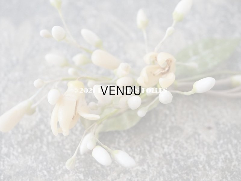 画像6: アンティーク ワックスフラワーのティアラ & ブートニアのセット ウェディング 結婚式 オレンジブロッサム