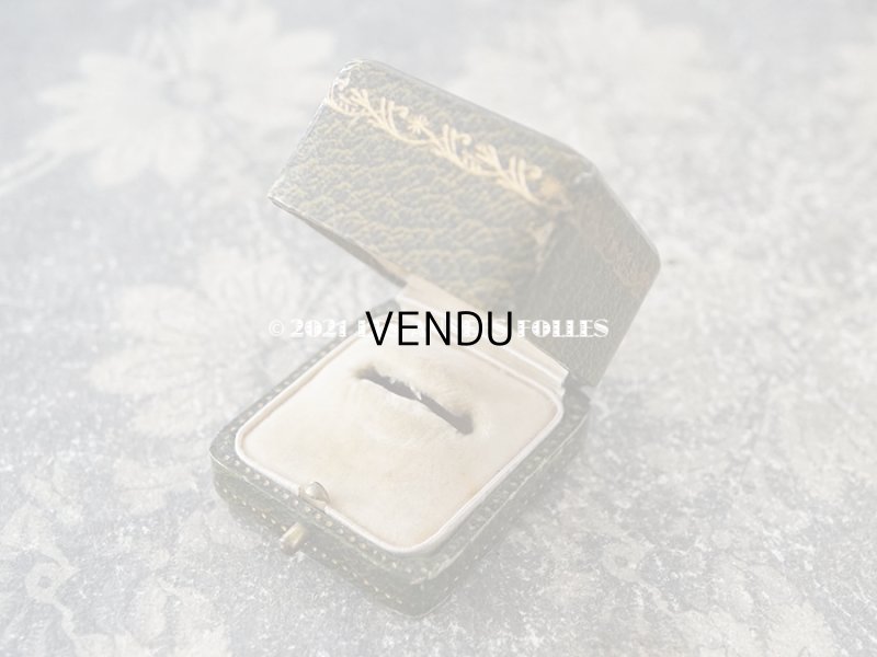 画像5: アンティーク リングボックス ジュエリーボックス 金彩入り グリーン