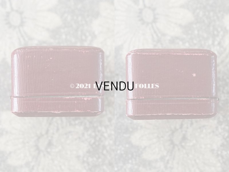 画像7: アンティーク リングボックス ジュエリーボックス 金彩入り ボルドー