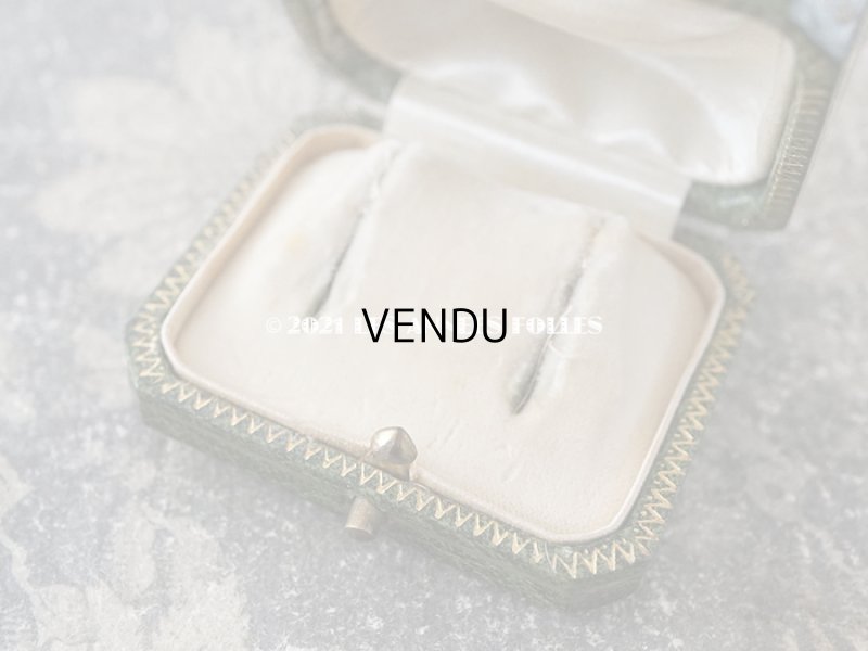 画像6: アンティーク  ピアス用 金彩入り ジュエリーボックス グリーン